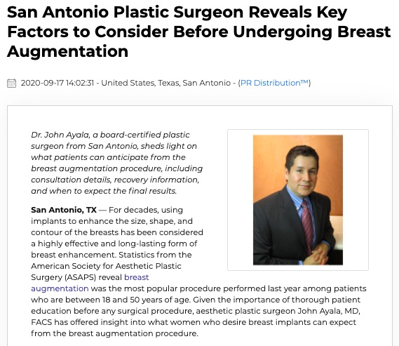 San Antonio Plastic Surgeon Offers Breast Augmentation Tips