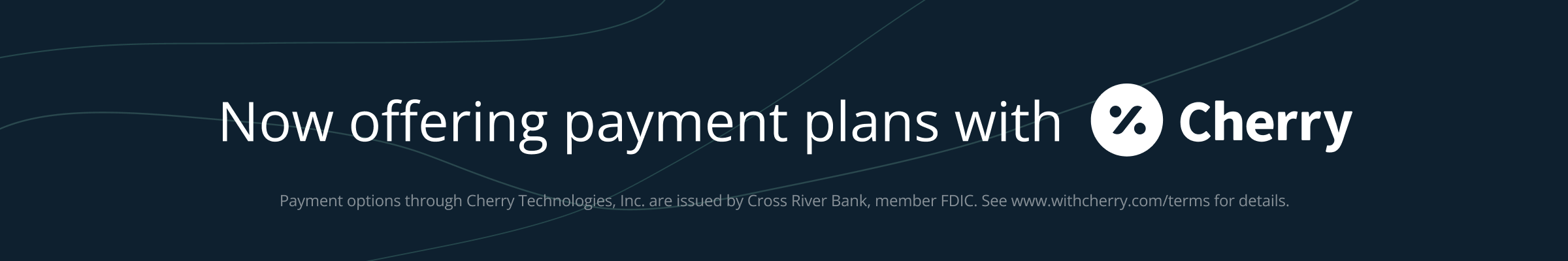 Cherry payment plans offer banner